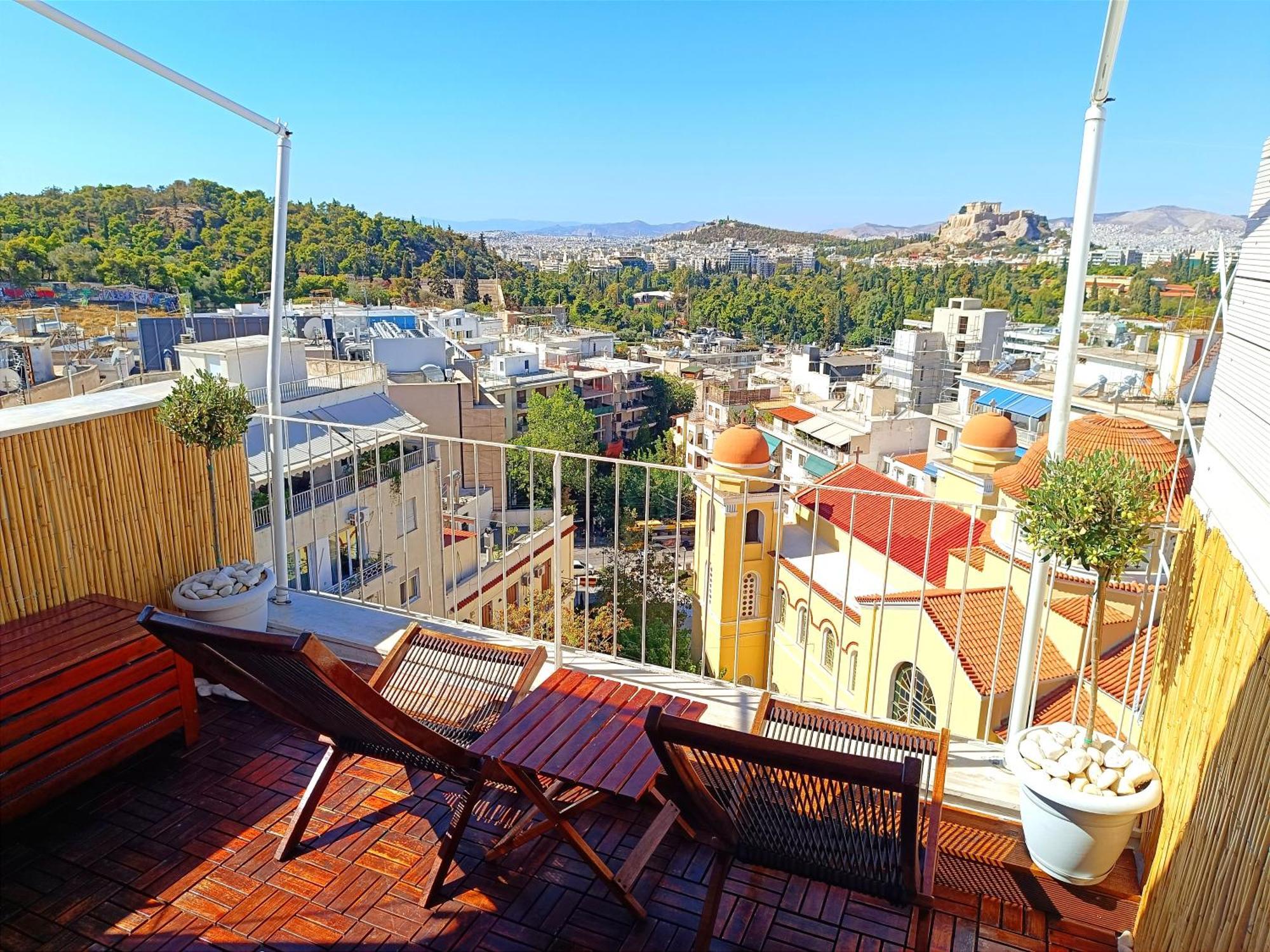 Penthouse With Acropolis View Apartment Athens Exterior photo