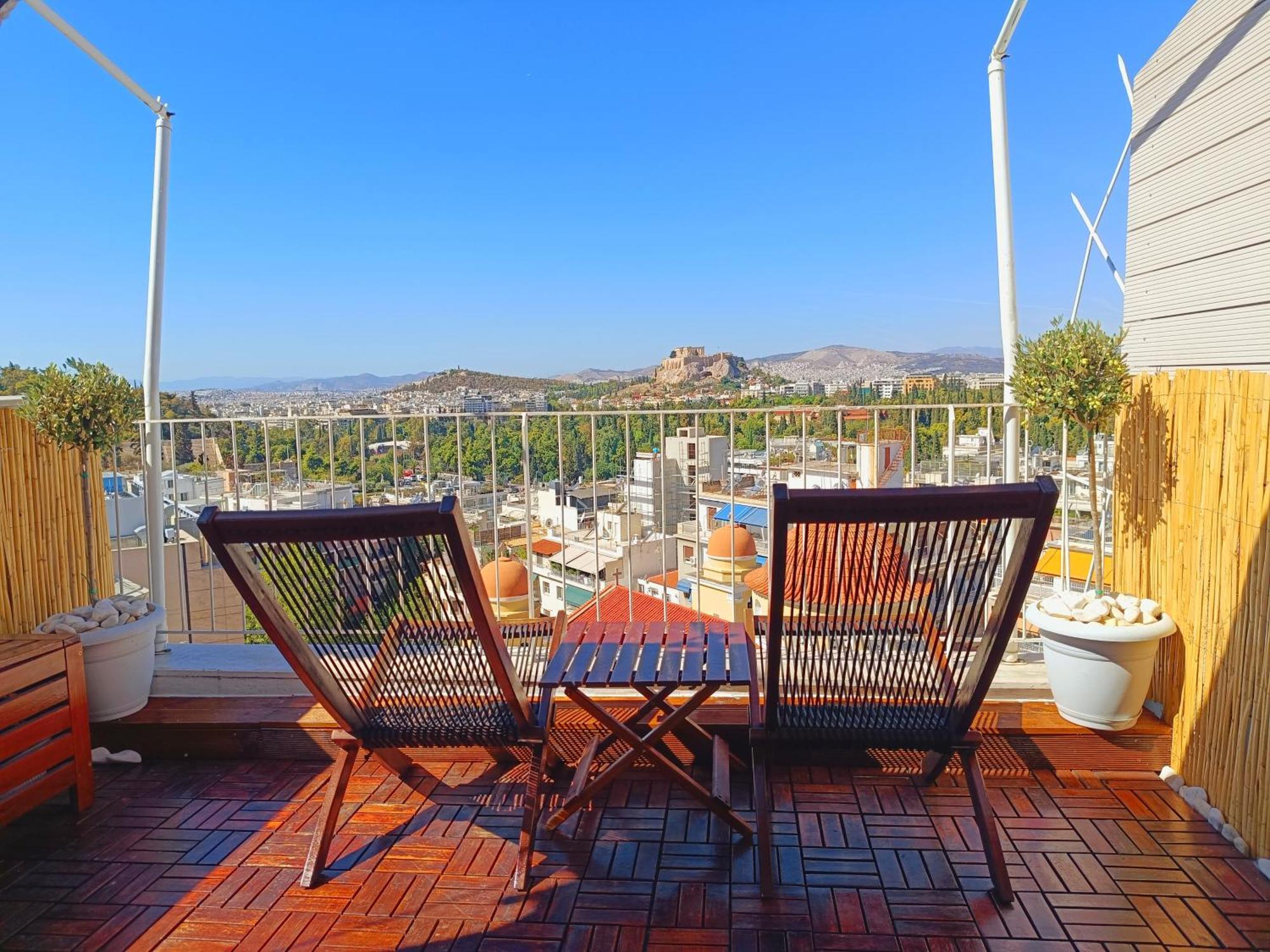 Penthouse With Acropolis View Apartment Athens Exterior photo